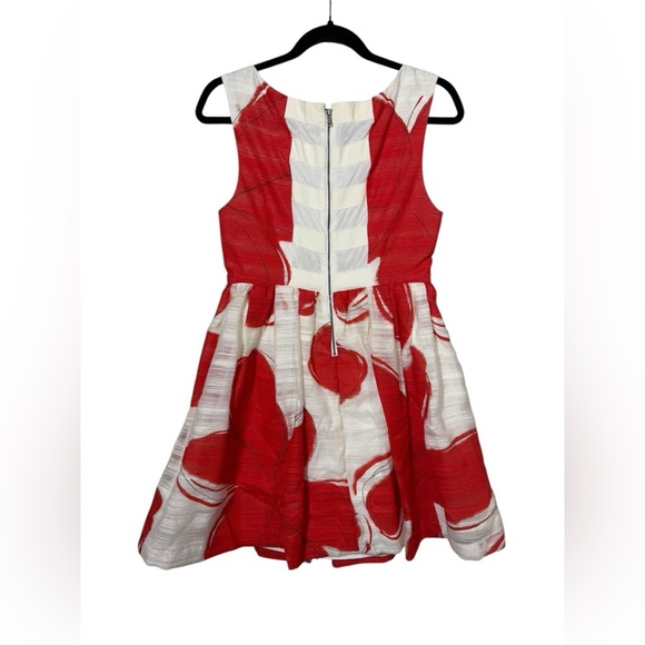 Alice And Olivia Essie Printed Taffeta Dress SEE MEASUREMENTS - Picture 3 of 7